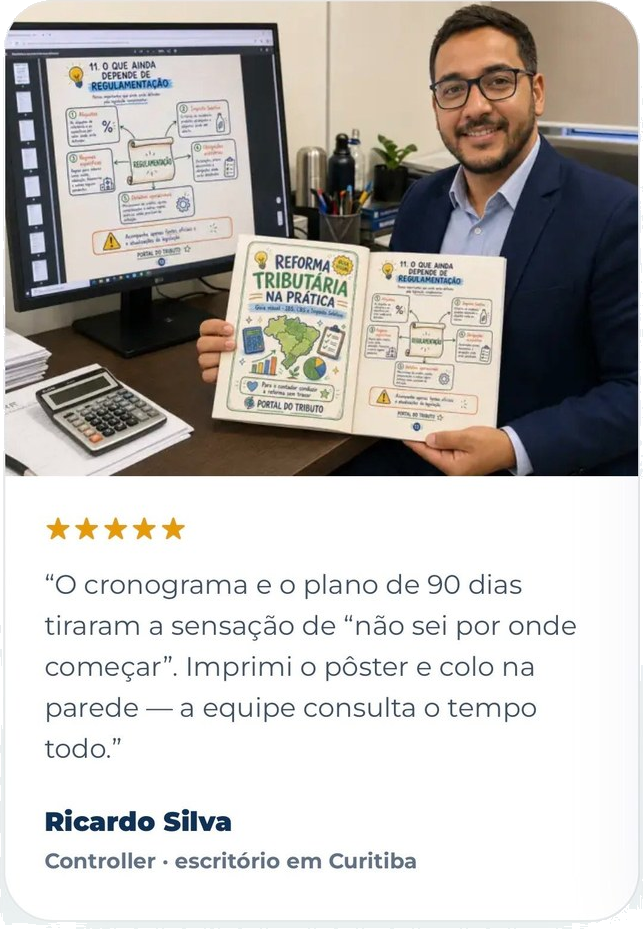 Avaliação de cliente sobre o Mapa Fácil da Reforma Tributária