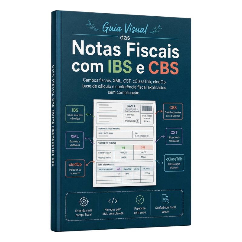 Guia visual das Notas Fiscais com IBS e CBS
